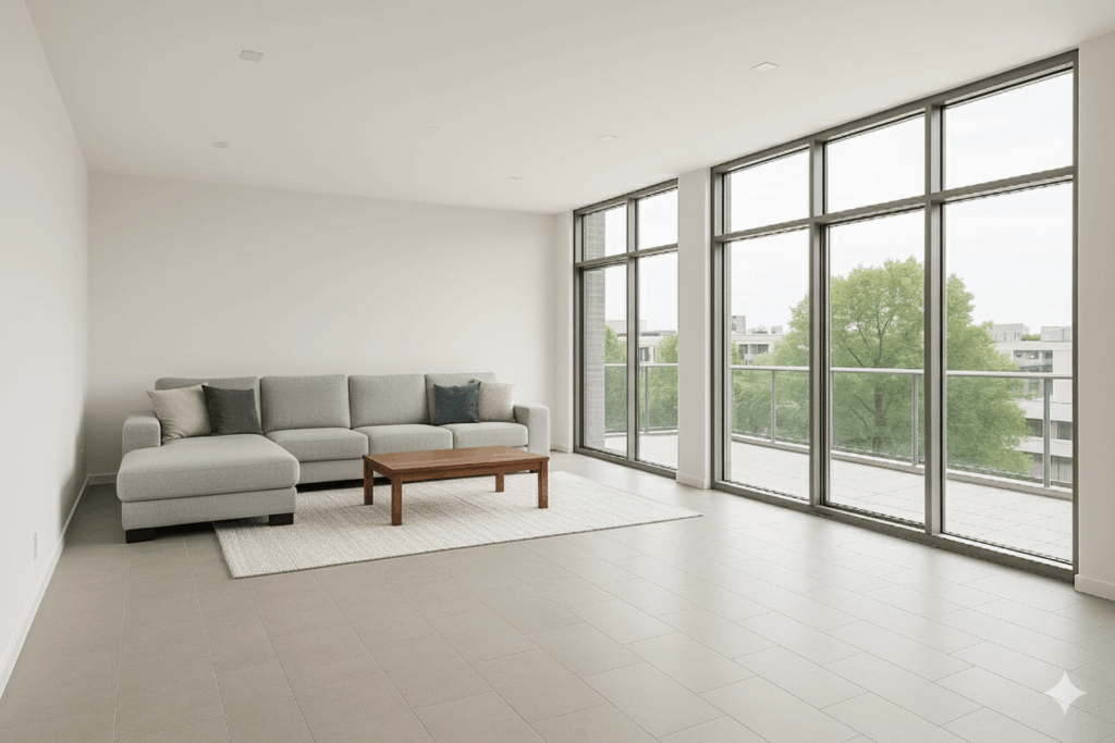 Nano Banana - nappali bútorral